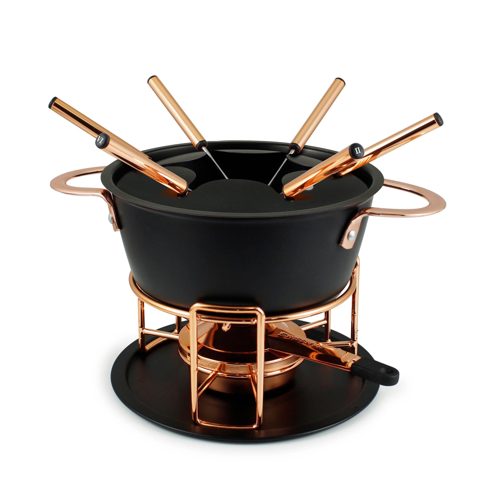 Amazon.com: Swissmar Realp 11-Piece Cast Aluminum Fondue Set