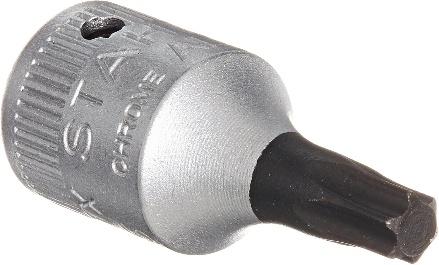 Stahlwille 01350027 Screwdriver sockets for inside Torx screws, Size T27, 1/4 inch Drive, High-Performance Steel, Chrome Plated, Length 28mm, Weight 11g, Made in Germany