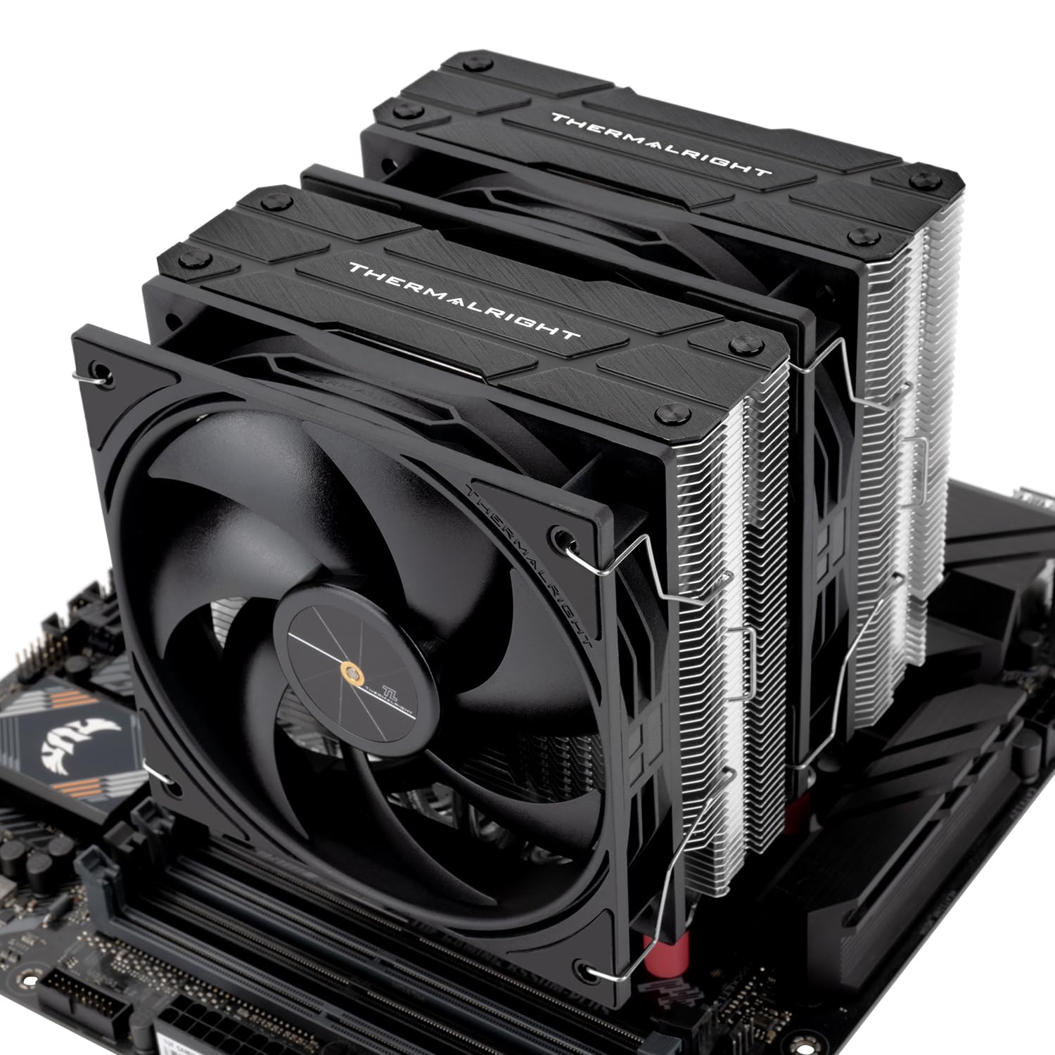 Thermalright Peerless Assassin 120 Black V3 CPU, 6 dissipatore di calore con due ventole TL-P12 PWM, design Top Cover per AM4/AM5, Intel LGA 1851/1700/115X/1200