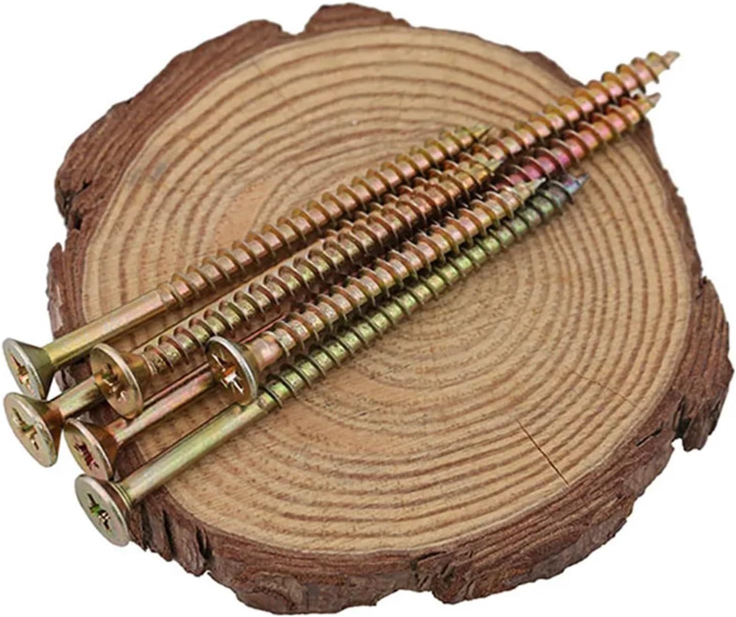 Viti autofilettanti a testa piatta Phillips, Vite for cartongesso a testa piatta Phillips Testa svasata a croce Viti autofilettanti for legno rapide Chiodo con punta temprata zincata, dimensioni: M5,