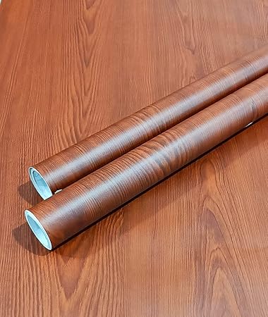 KASHIVAL Wood Wallpaper for Furniture Bedroom Wallpaper Wallpaper Stickers Wallpaper Waterproof Kitchen Wallpaper for Kitchen Walls Self Adhesive (Size 60  200cm) (Light Wood A)