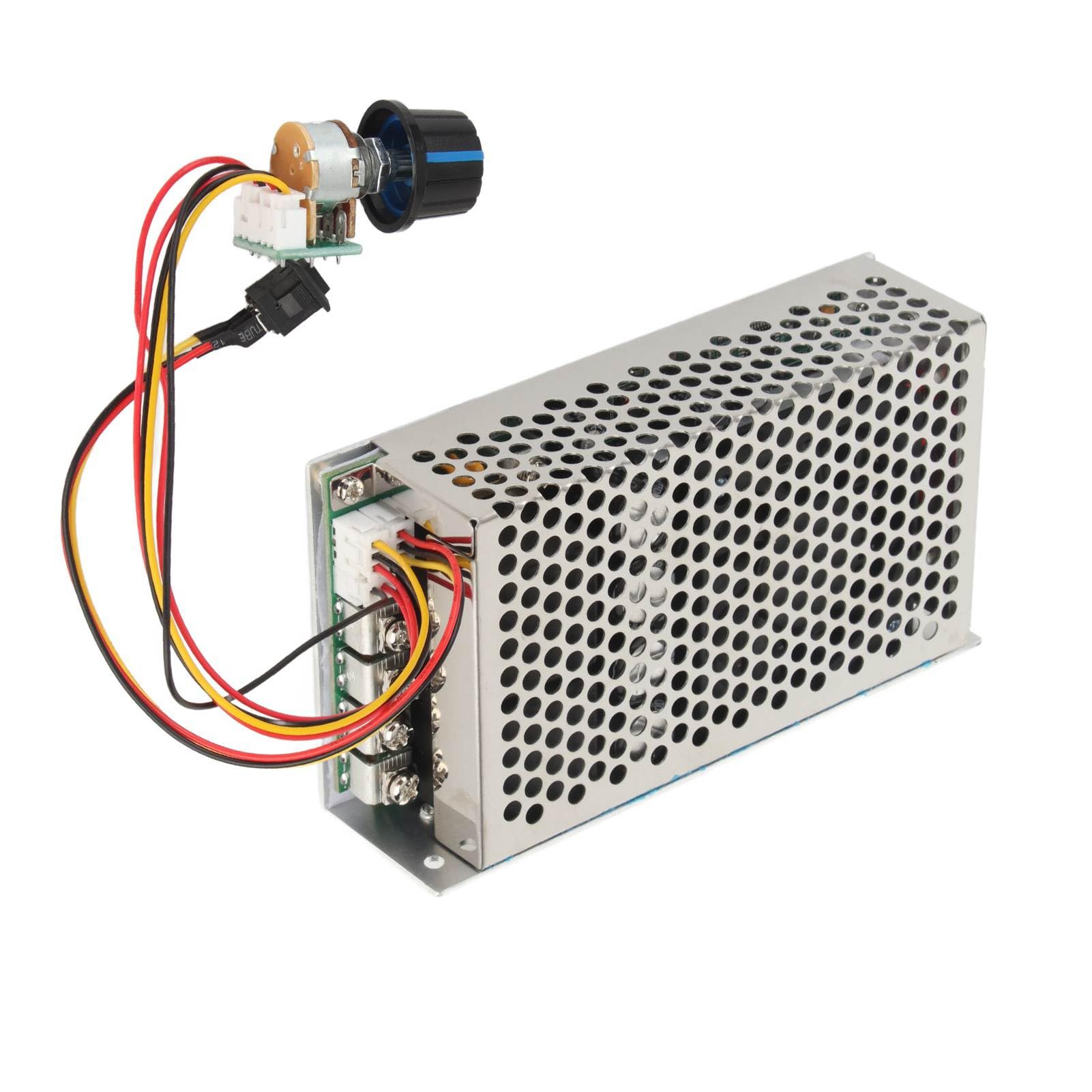 Goshyda 10-50 V 100 A 3000 W Regulator Prędkości Silnika Prądu Stałego Regulator PWM, Klasa Przemysłowa, Odporny na Niskie Temperatury, Uniwersalny do Silników Szczotkowych, Wentylator Samochodowy,