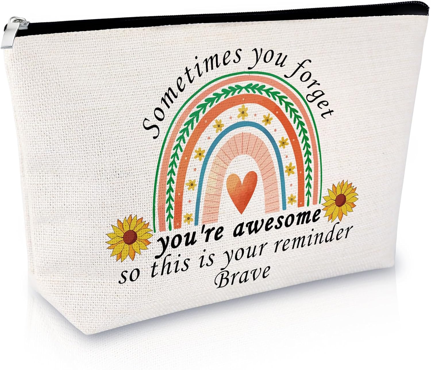 Motivational Gifts for Women Coworker Makeup Bag Funny Easter Birthday Gifts for Nurse Coworkers Female Cosmetic Bag Inspirational Graduation Christmas for Daughter Friends Sister Zipper Travel Pouch