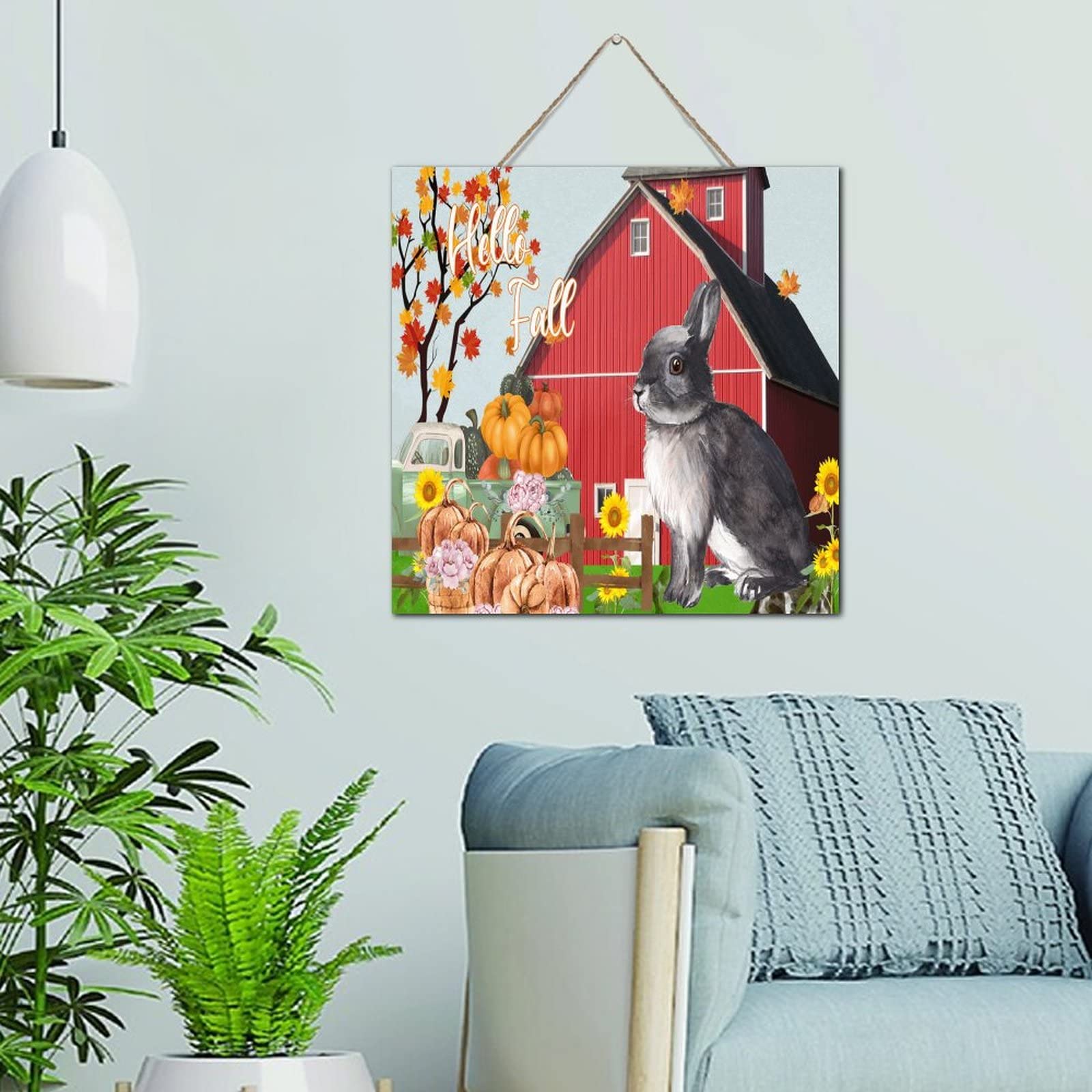 Panneau en bois Hello Fall : sublimez votre entrée pour Thanksgiving