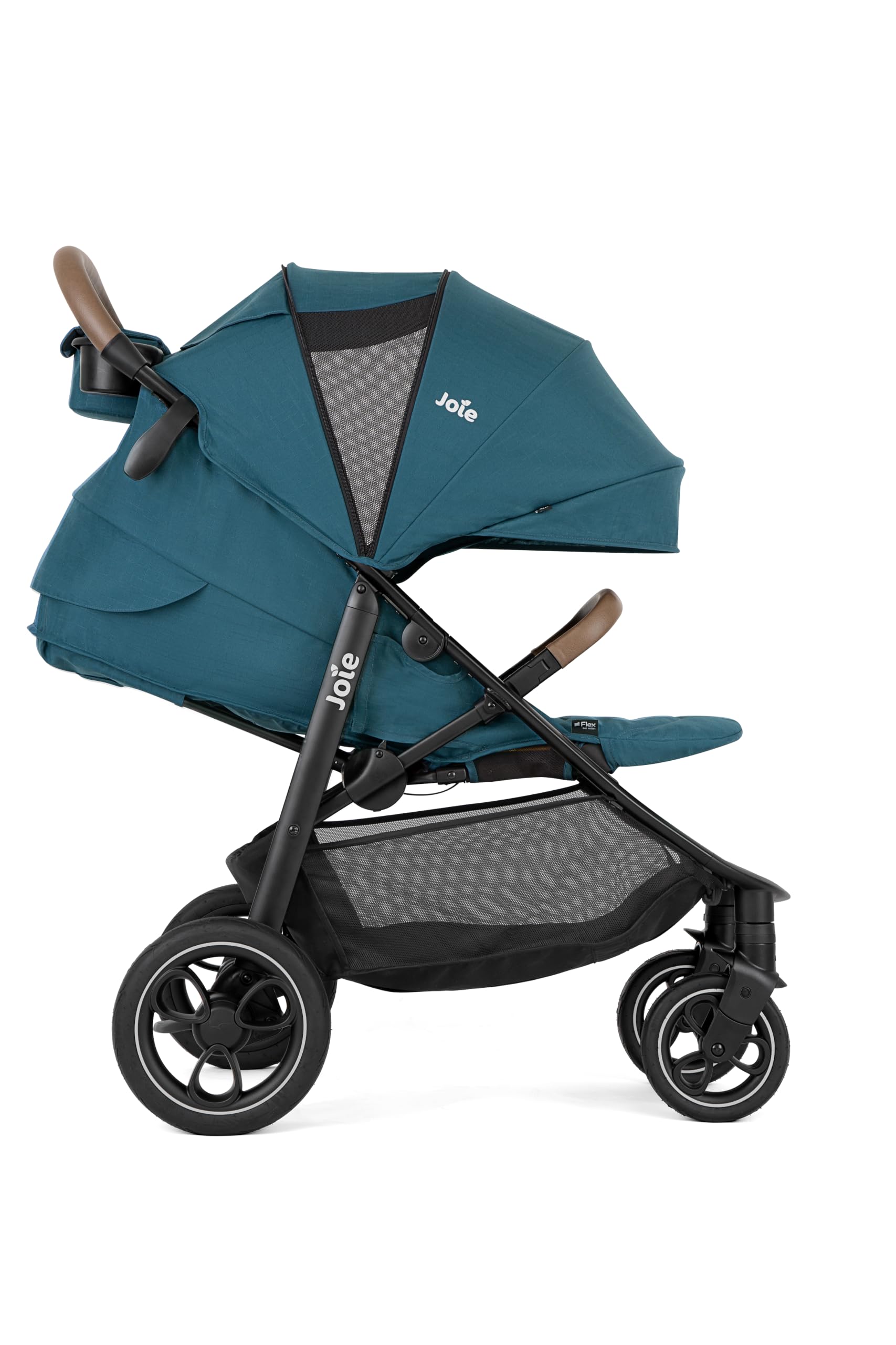 Wózki dziecięce marki Joie. Model Litetrax Litetrax Pro do 22 kg z rozkładaniem i rozkładaniem i ochroną przed deszczem, paw