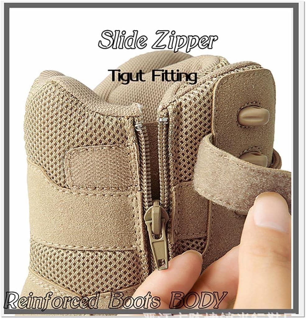 Men's Tactical Boots Military Work Boots Desert Combat Outdoor Boots for Hiking Motorcycle Climbing - Image 2