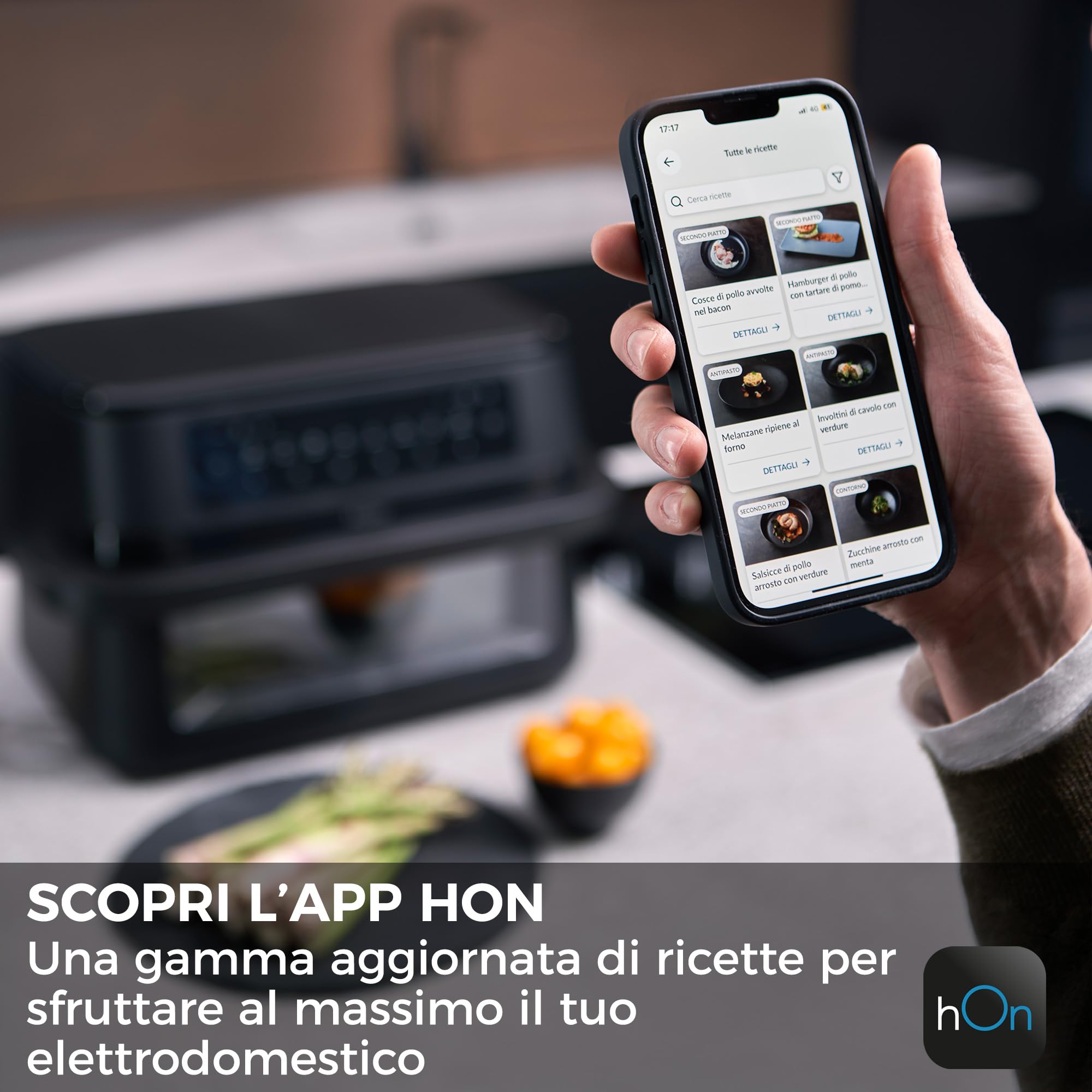 Haier Friggitrice ad Aria Doppio Cassetto 11 Litri con Finestra, 1500W, Doppio Elemento Riscaldante, Luce LED Interna, Controllo Touch, 60-200°C, App hOn, Nero HAF3ADW 011