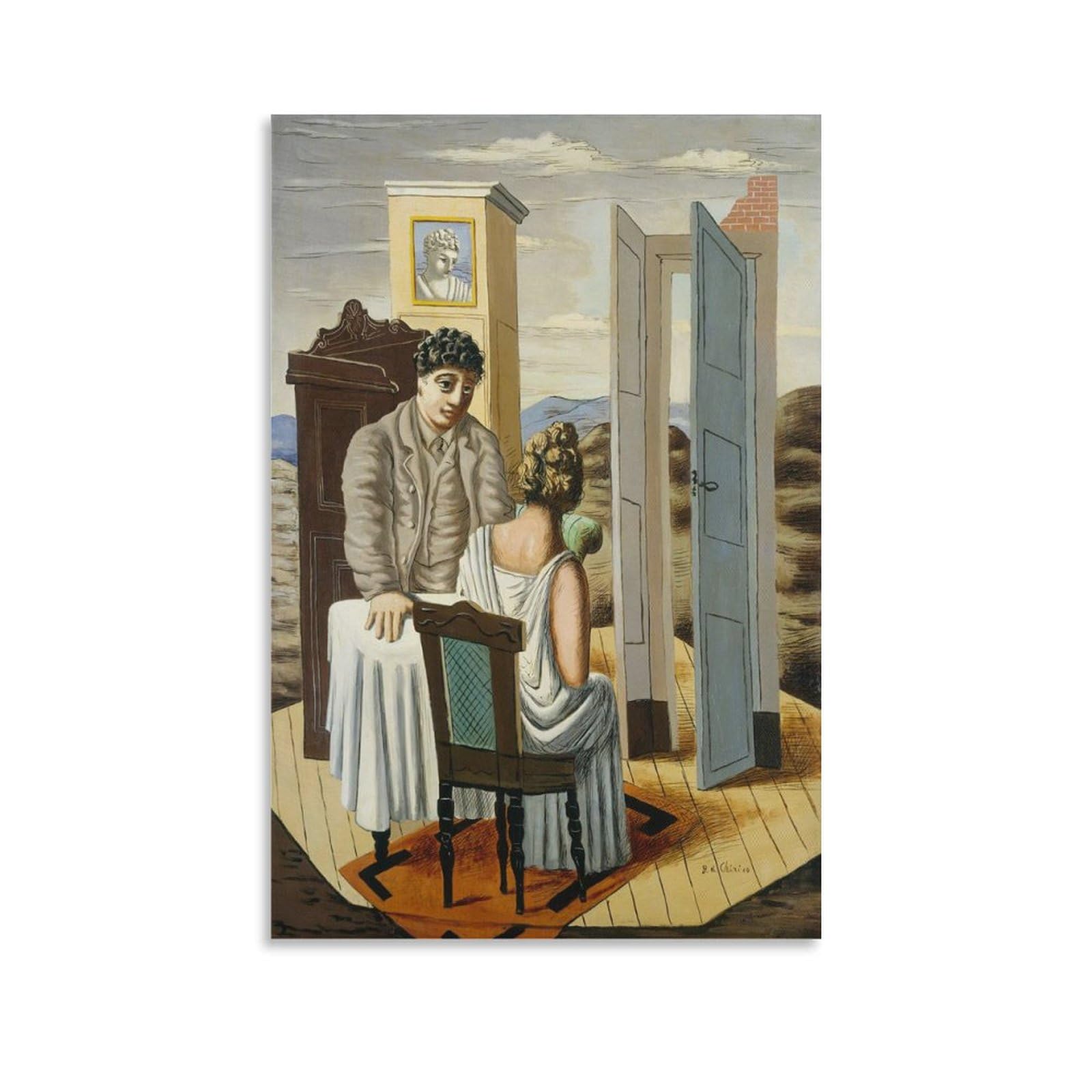 Amazon.co.jp: 画家 ジョルジョ・デ・キリコ 形而上絵画 廃墟の