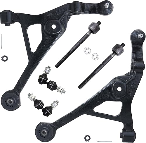 Miniatura 192 de Detroit Axle - Kit de brazos de control AWD para cargador Chrysler 300 Dodge Challenger Magnum, 2 brazos de control superiores delanteros con rótula