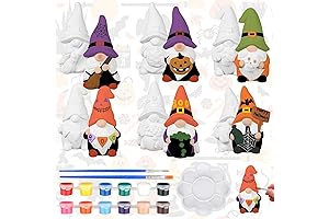 Unleash Your Creativity with CroBlissful's Paintable Gnome Statues: Pottery Paradise for Adults