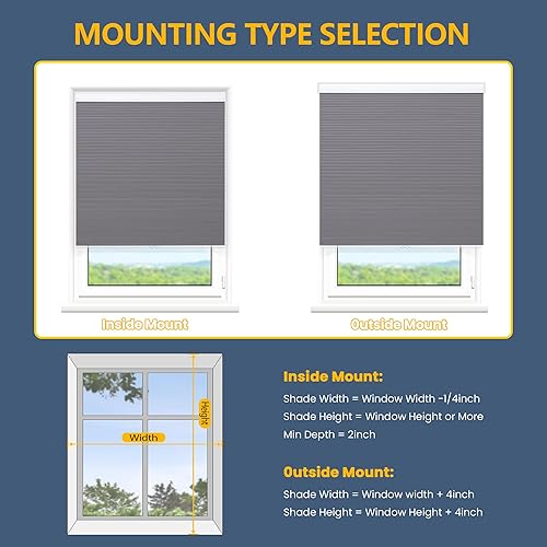 Miniatura 4 de Persianas de panal blackout y sin cuerda para ventanas para el hogar y la oficina