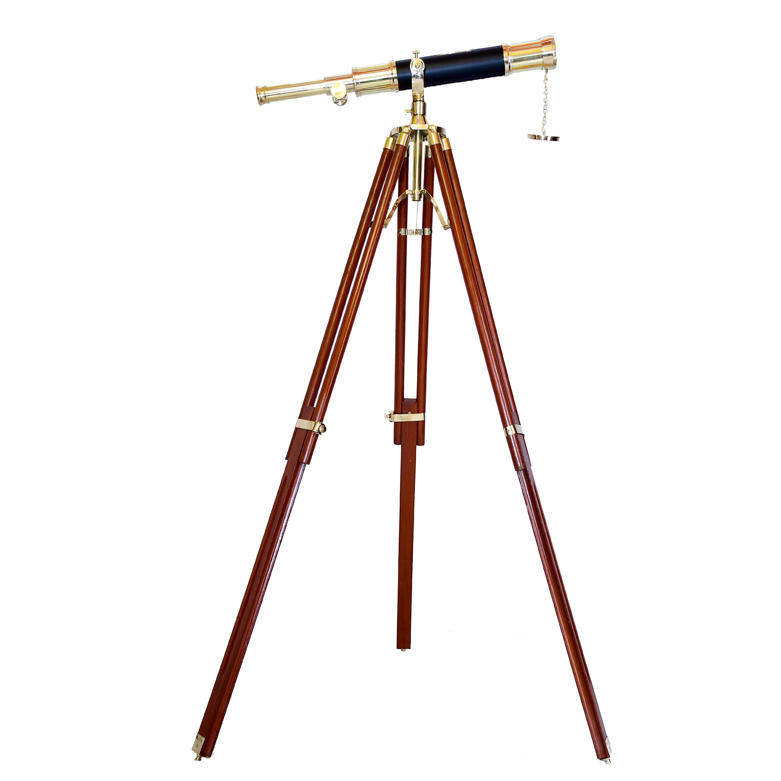 Nautical Handicraft Royal Vintage Arc Brass Telescope Handmade Tripod Telescope -NAVIROCK