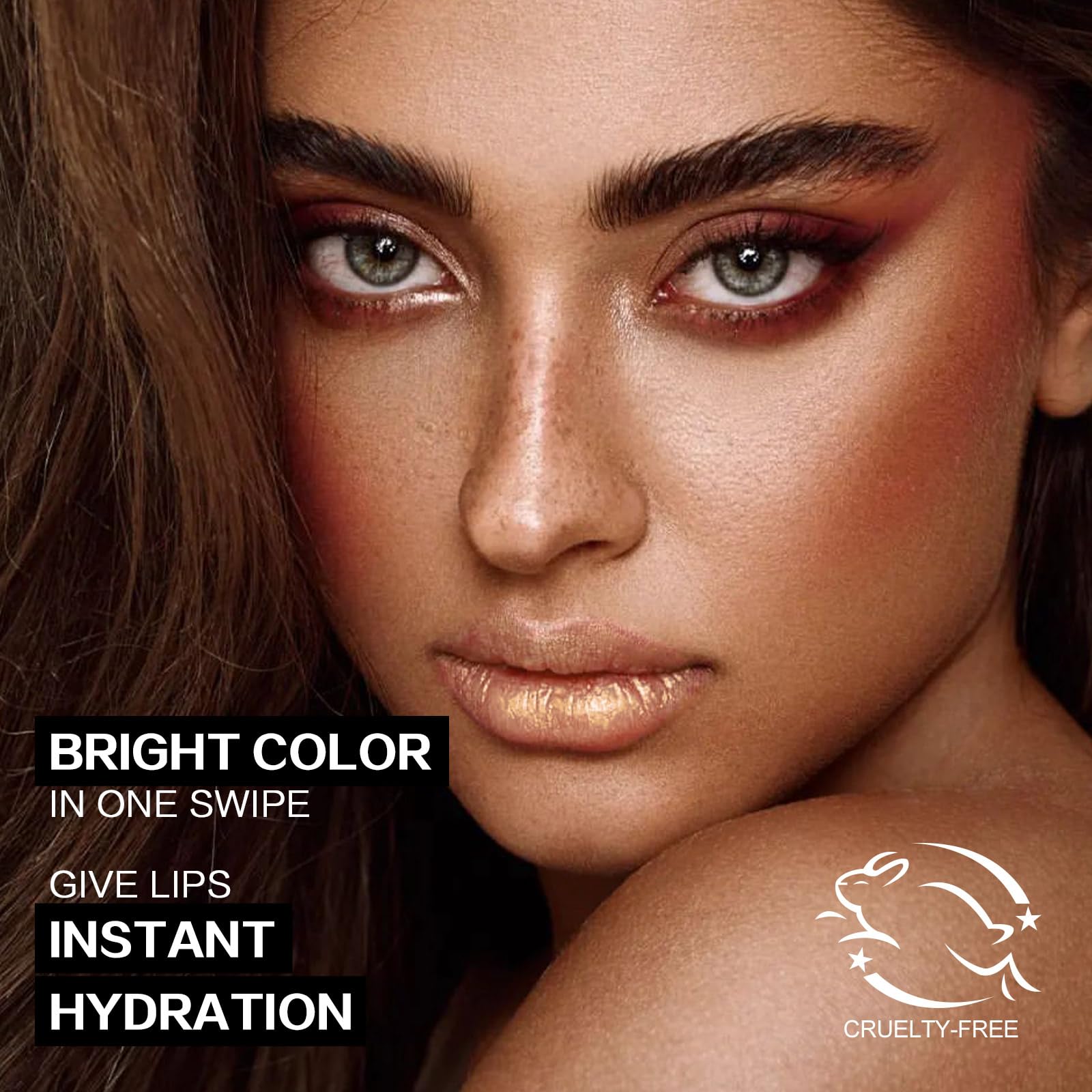 FOCALLURE Lápiz labial hidratante, el brillo opal proporciona un alto brillo e ingredientes hidratantes para labios que se sienten cómodos y se ven más llenos sin demasiado