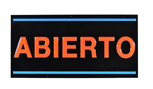 Royal Sovereign Señal LED iluminada española "abierta" (RSB-1340S)