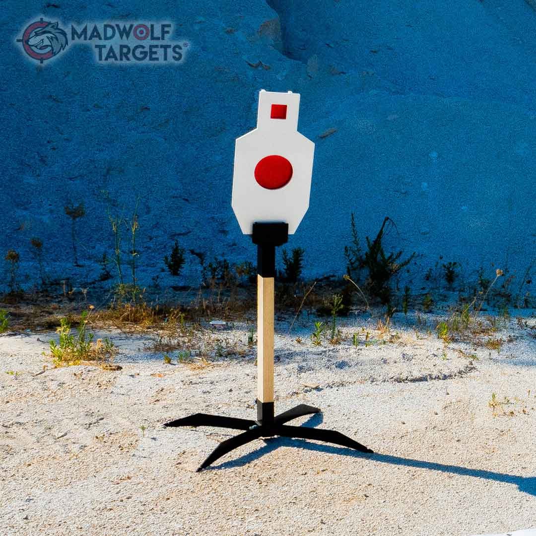 Bersaglio Metallici Balistico Reattivi. Pack Steel Target IPSC Torso Reattivo Zona A-C CQB. Bersagli di tiro Metallo. Reattivo Bullseye. Tiro Tattico, Pratico, istintivo e polizi