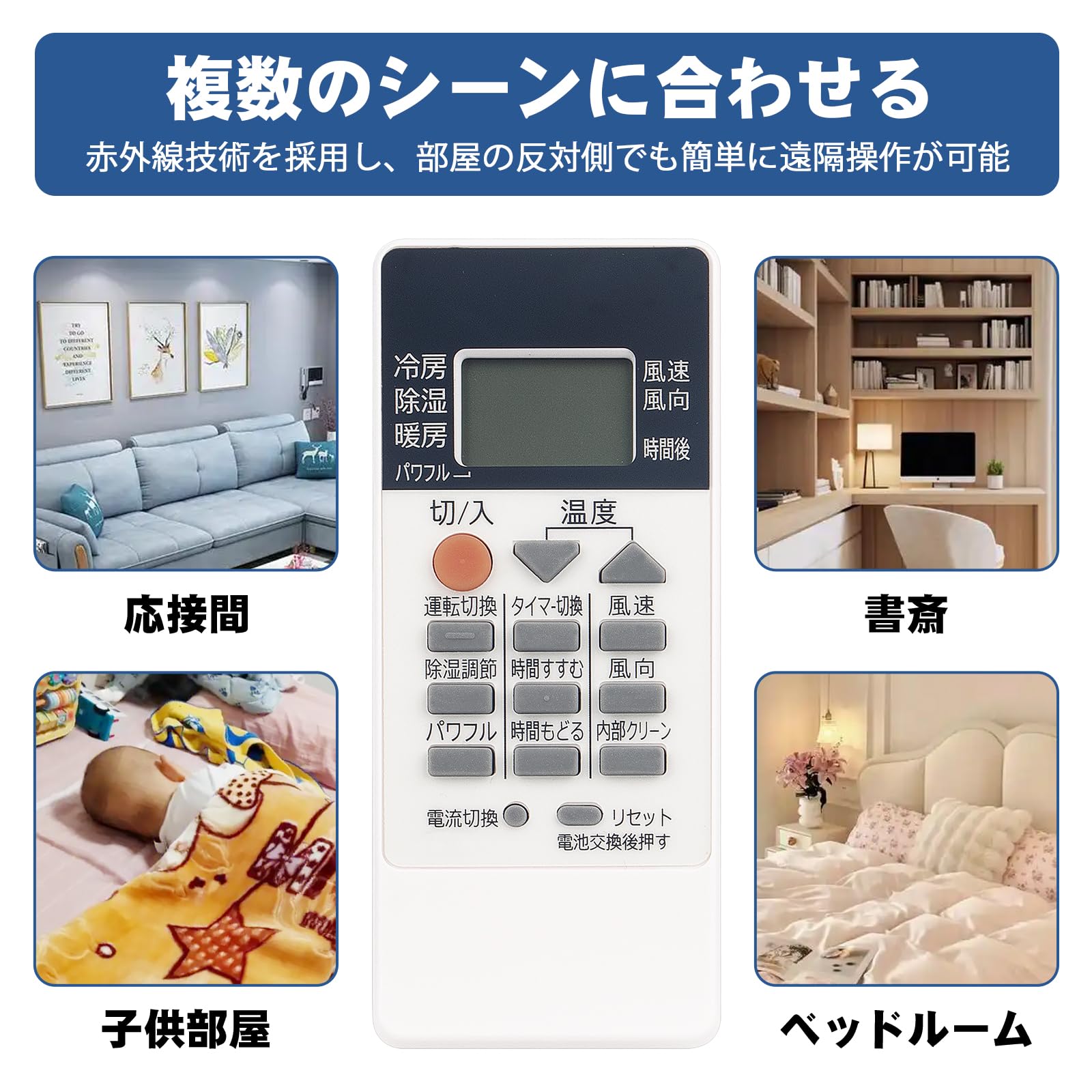 Amazon.co.jp: エアコンリモコン RH151 RH101 RH091 RH191 RH171 RH121