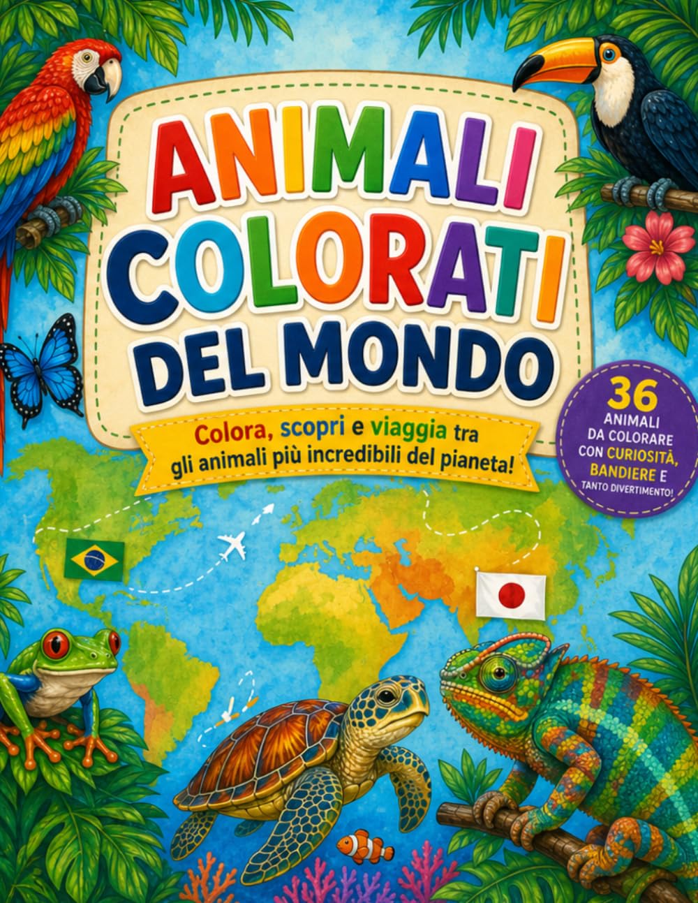 Animali colorati del mondo
