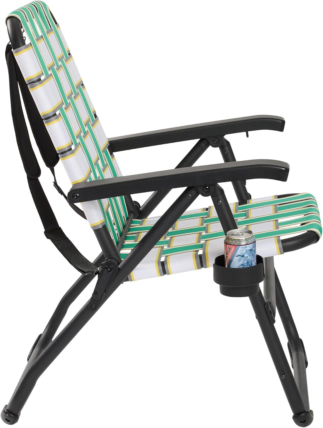 Tommy Bahama Retro Charm Backpack Strap Lawn Chair, Durable, Lightweight, and Comfortable Outdoor Seating, Green
