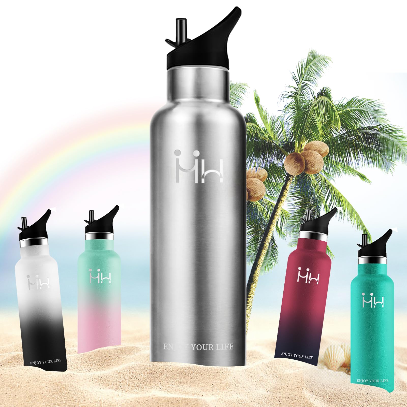 Amazon | BOONSHAK ステンレス 炭酸 水筒 魔法瓶 マグボトル 750ml