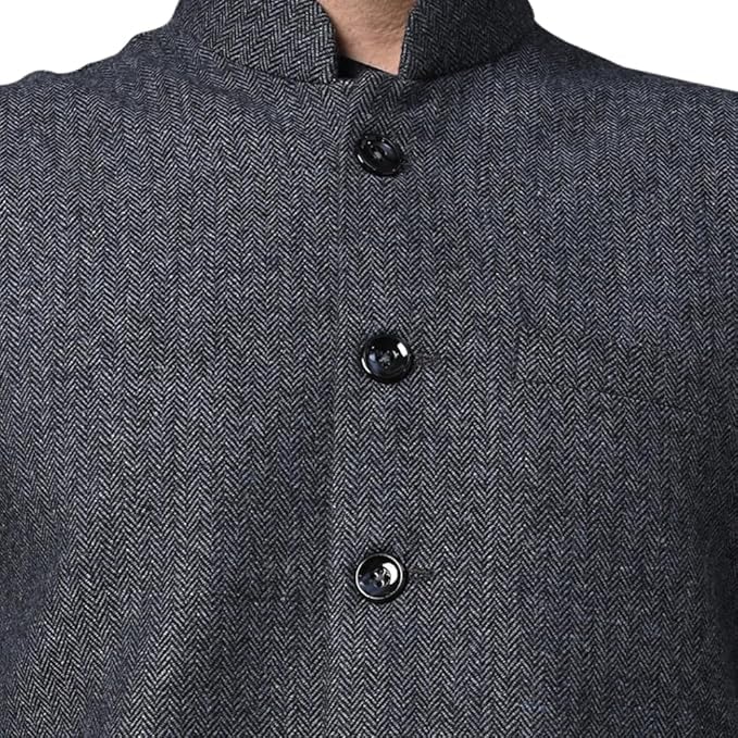 Image of DEIFIC Men's Export-Quality Indian Traditional Nehru Jacket /Waistcoat
