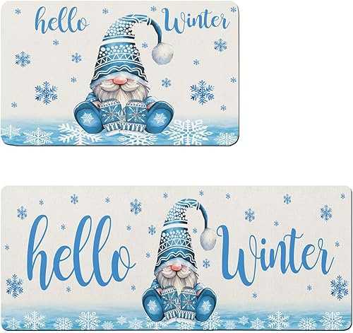 Tapete de baño de gnomos de Navidad para bañera, antideslizante, de secado rápido y absorbente, tierra de diatomeas, fregadero, dormitorio, cocina,