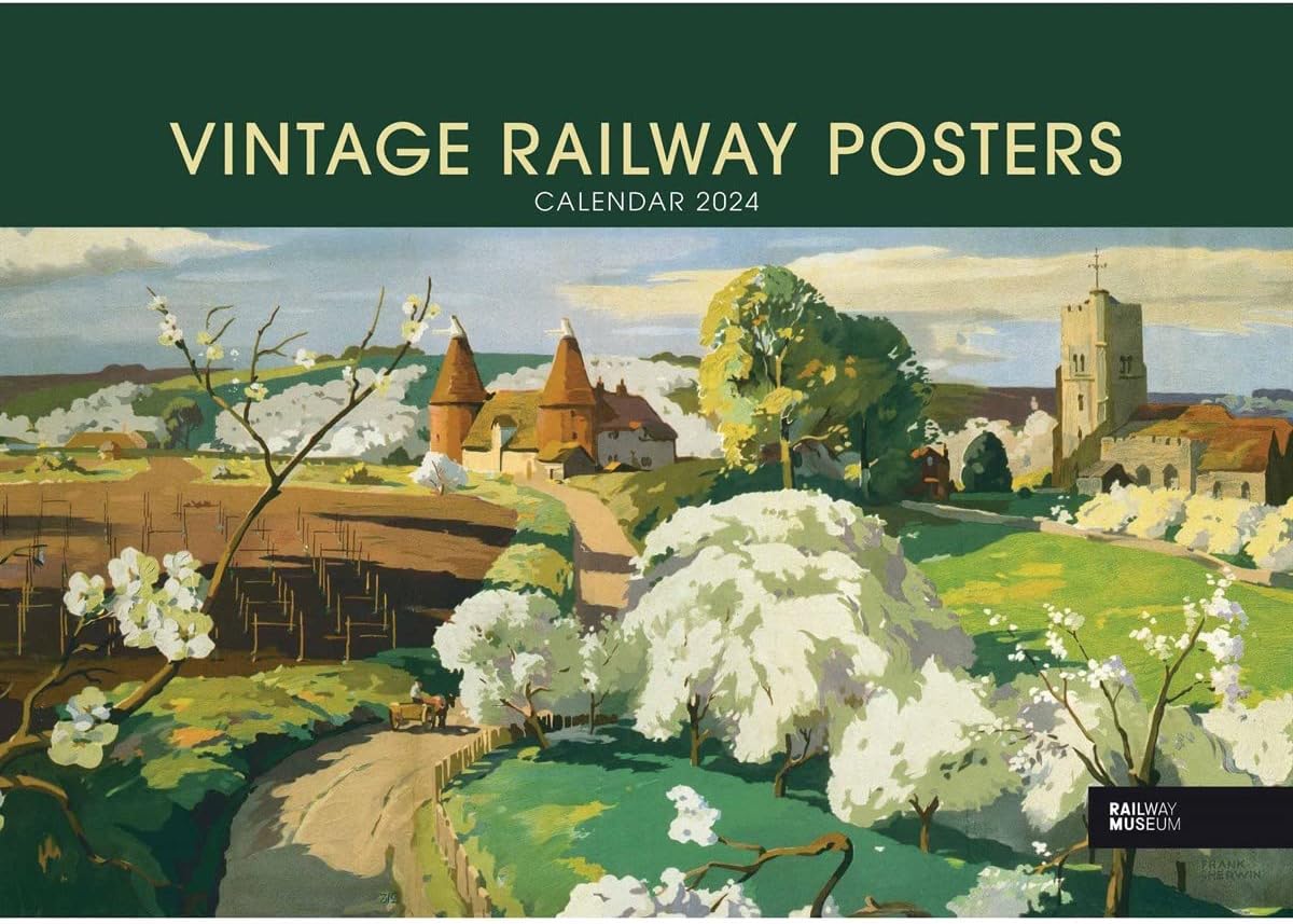 Vintage Railway Posters National Railway Museum A4 Calendar