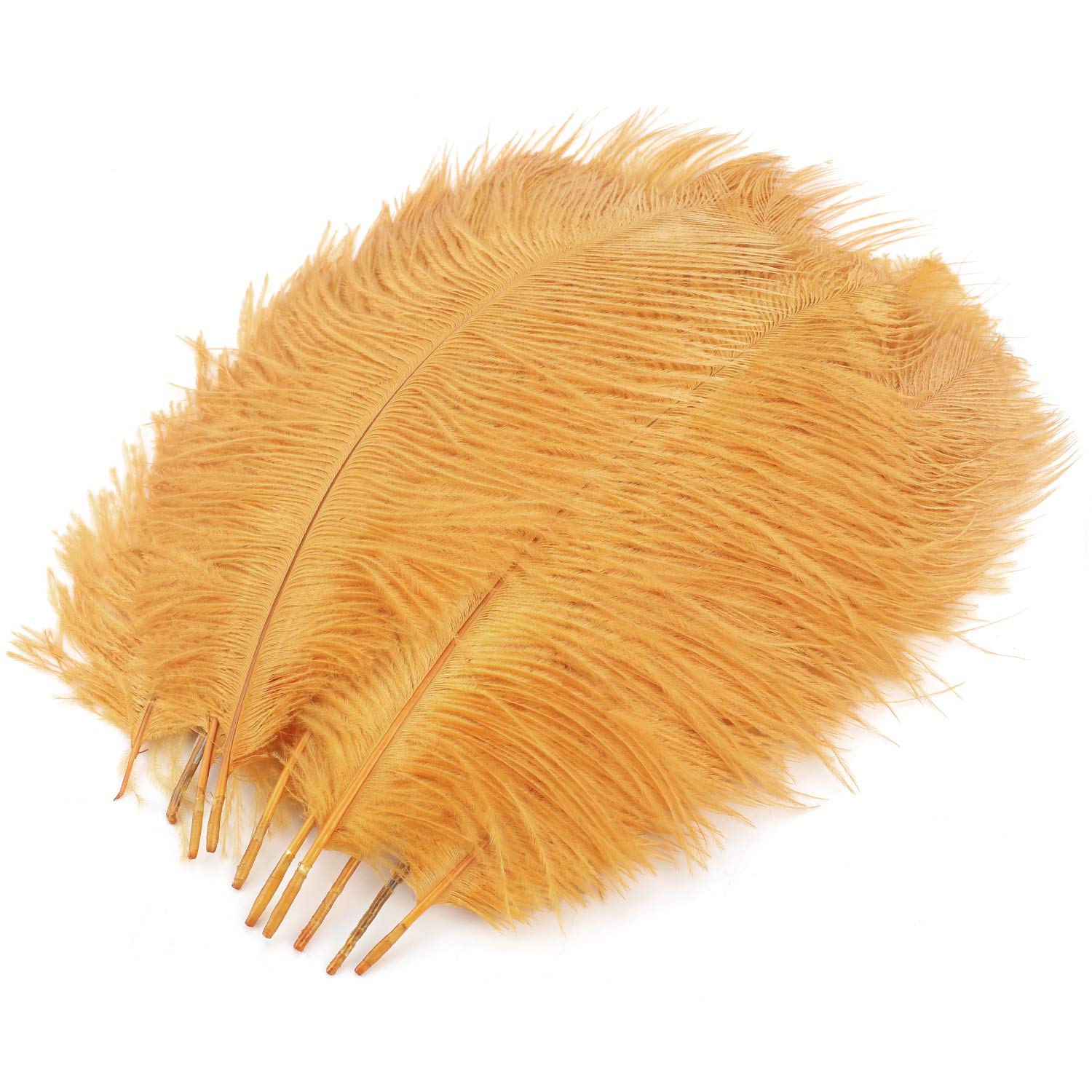 20 Piume Di Struzzo Naturali 25-30 Cm - Per Centrotavola, Matrimoni, Decorazioni Casa, Nero