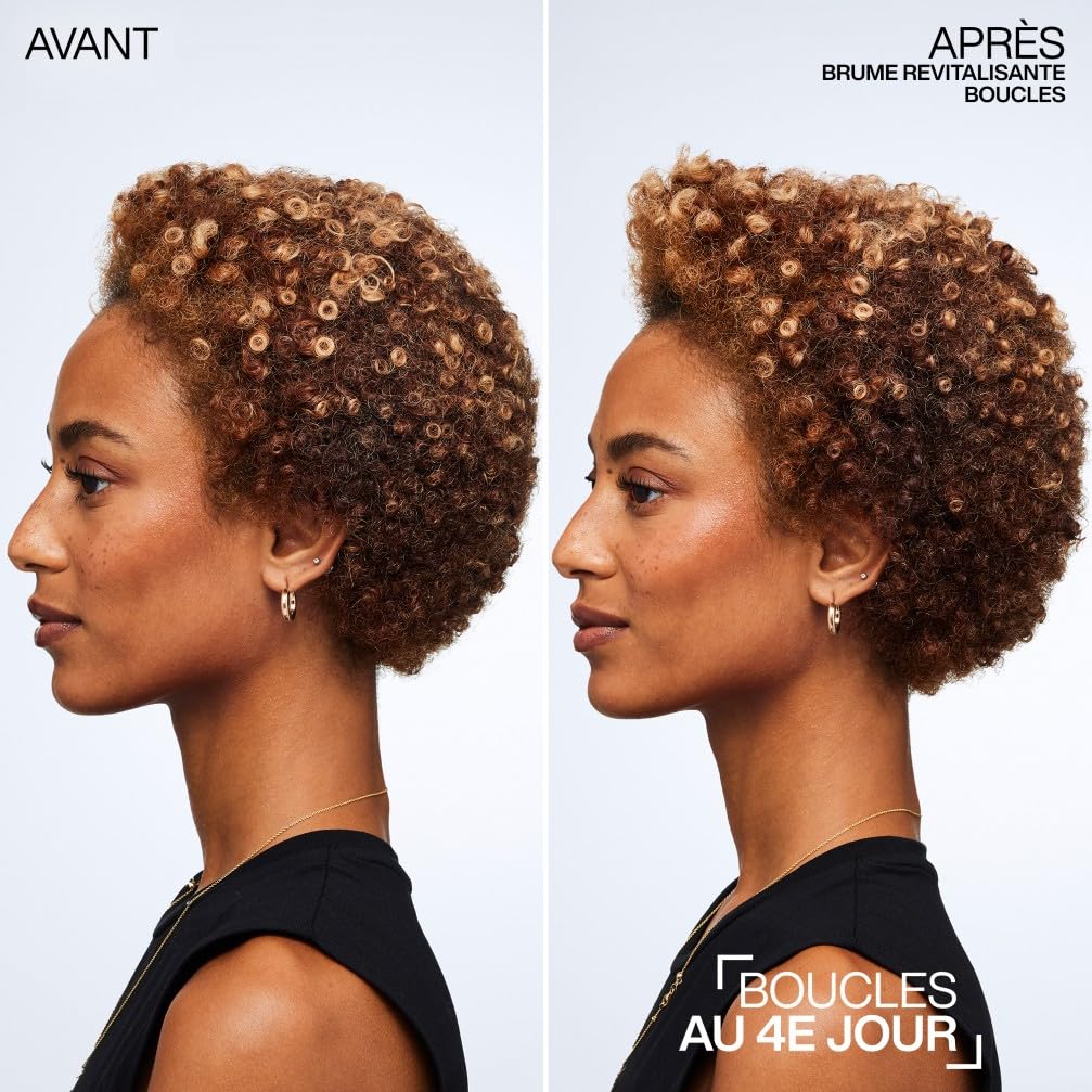 REDKEN, Brume Revitalisante Vegan, Hydrate & Rafraîchit les Boucles, Formule à l'Huile de Jojoba & Squalane, Cheveux Bouclés, Frisés & Crépus, Sans Silicone & Sans Sulfate, Hybrid Curl Stylers, 250ml