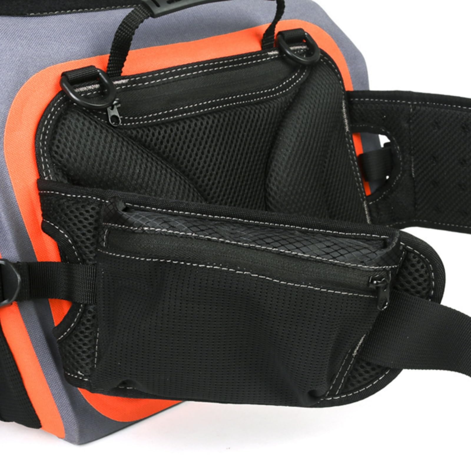 Sac Banane Imperméable Sacoche Ceinture Sac de Pêche Sac à Outils Étanche avec Fermeture Roulée et Port Ceinture Épaule Séparation Claire du Matériel