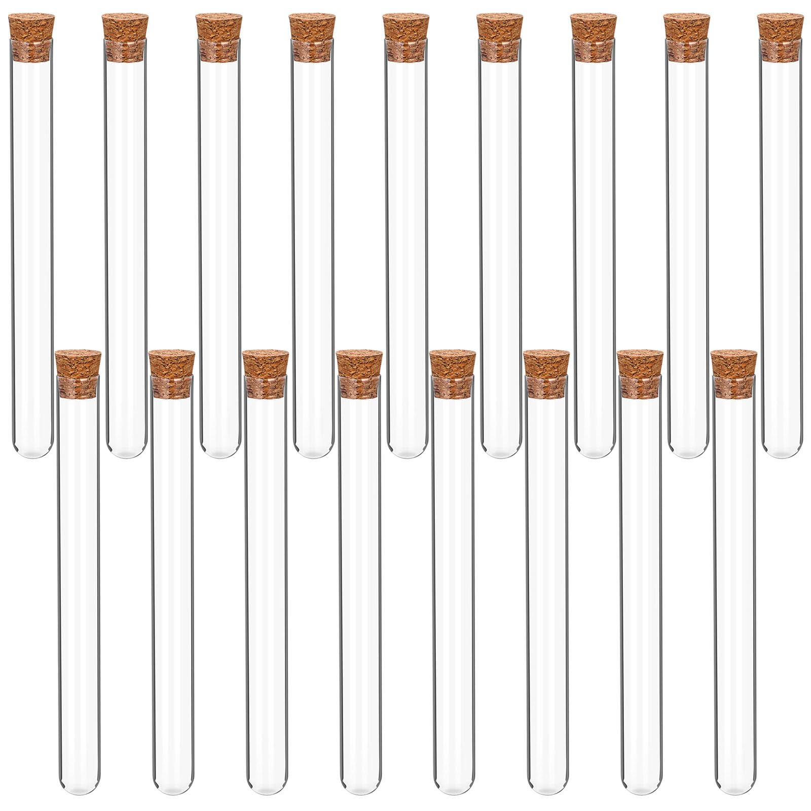 Lurrose 55 szt. szklanych probówek z korkami, 30 ml, 20 x 150 mm