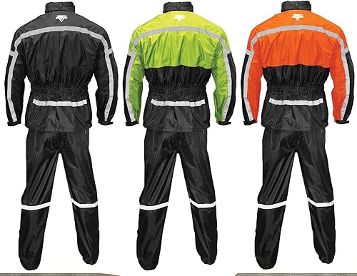 Miniatura 17 de Nelson-Rigg Stormrider SR-6000 - Traje de lluvia unisex para motocicleta, color naranjanegro, talla S de EE. UU.