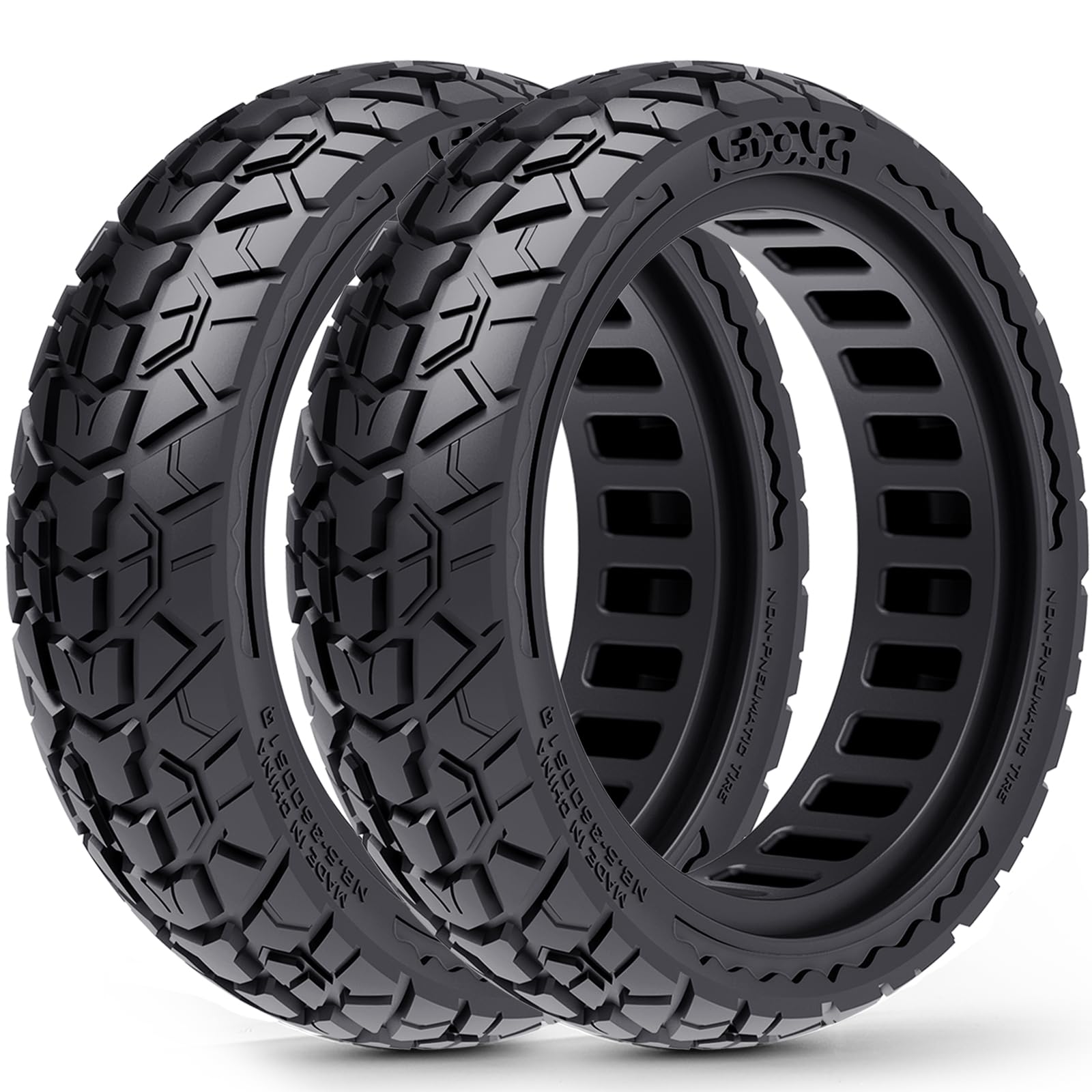 2 Pezzi Pneumatici 10x2,50 per Scooter, Potenzia il Tuo Scooter con Pneumatici Tubeless Fuoristrada 60/70-6,5, Ruota di Ricambio 10x2,5-6,5 per Segway Ninebot Max Serie G2/G30, ecc