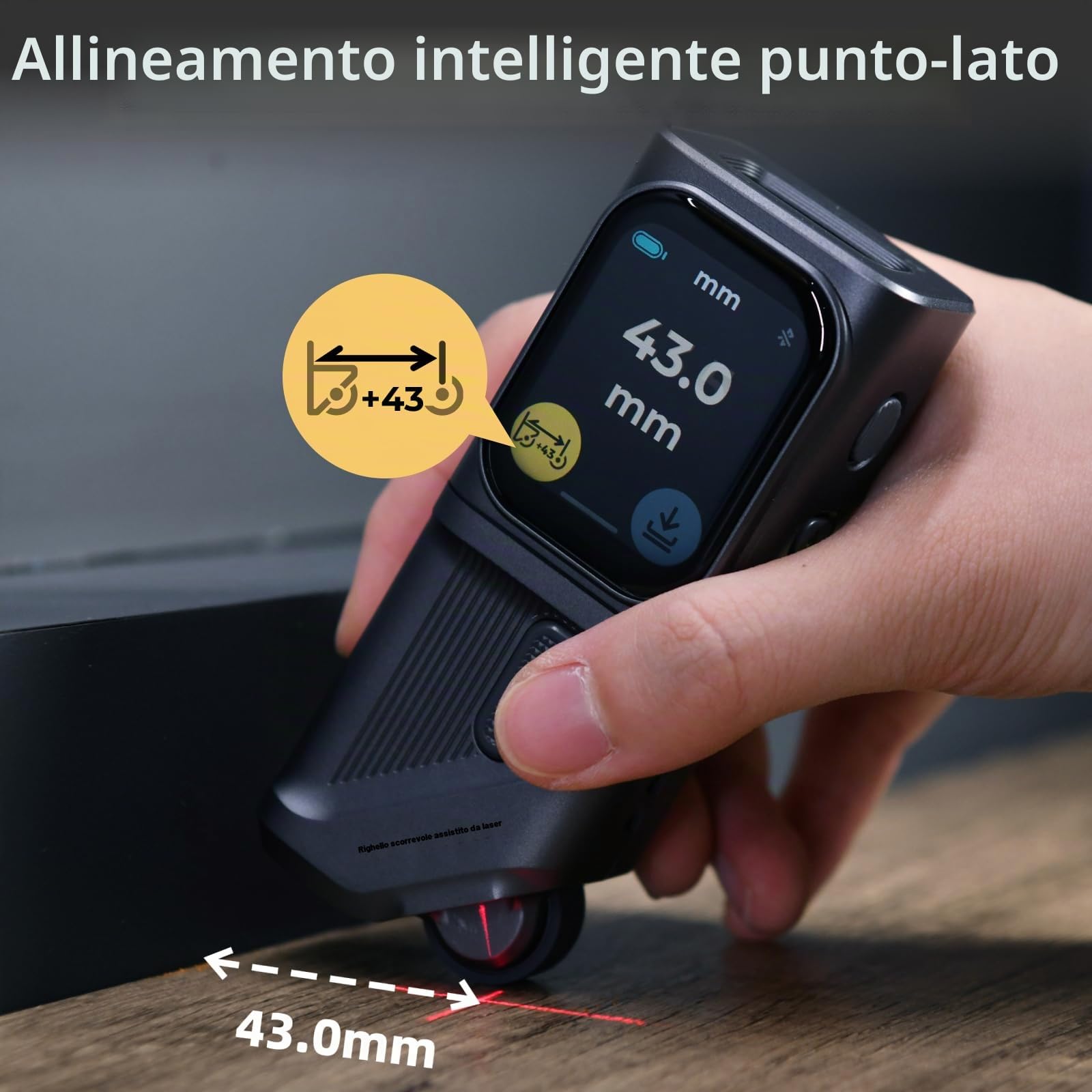 HOZO Strumento di misurazione laser modulare M-Cube, include 00 misurazione laser, 01 adattatore Smart Planner,03 Bilateral Laser+Adaptor,05 Laser Scale Roller Adapter