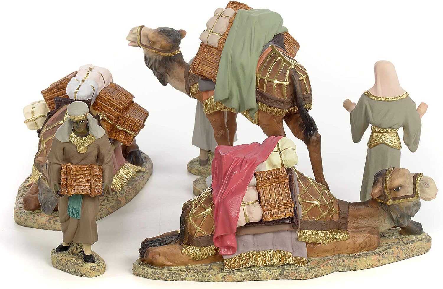 Holyart Nativity Figurines, Three Wise Kings on Camel, 12cm (fine Decora