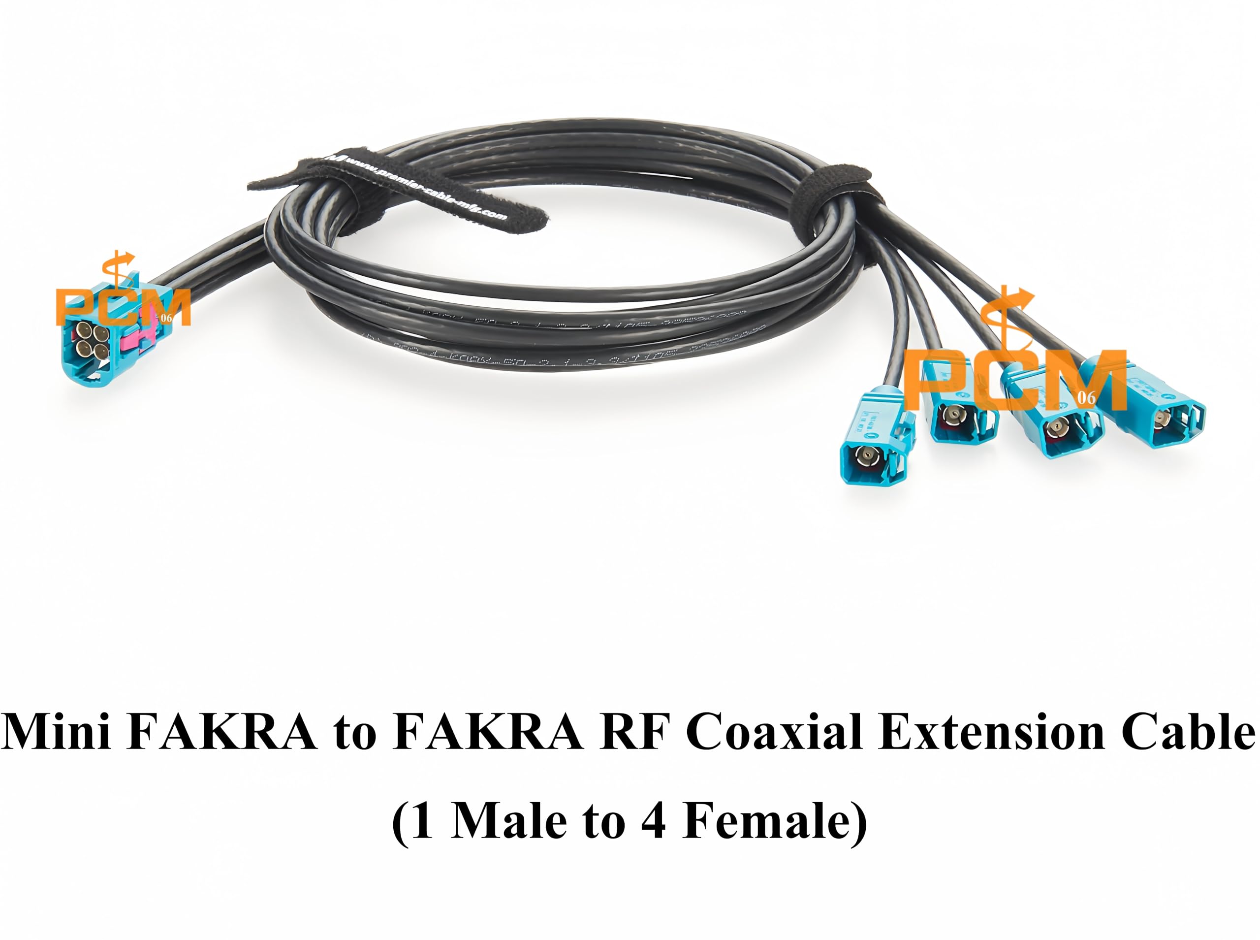 Original Rosenberger Antennenstecker Mini FAKRA Verlängerungskabel 4in1 AMS11D-1M4Z5-Z auf 59Z113-000-Z FAKRA Adapter Stecker auf Buchse Automotive GPS RF Koaxialkabel Dacar 302-4 (0,5m)