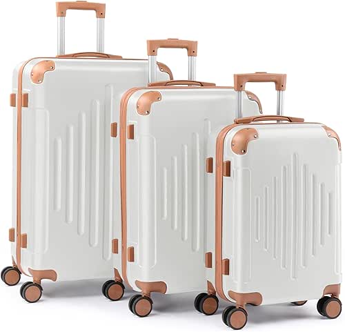 Karl home Luggage Set 3 Piece Suitcase Sets with TSA