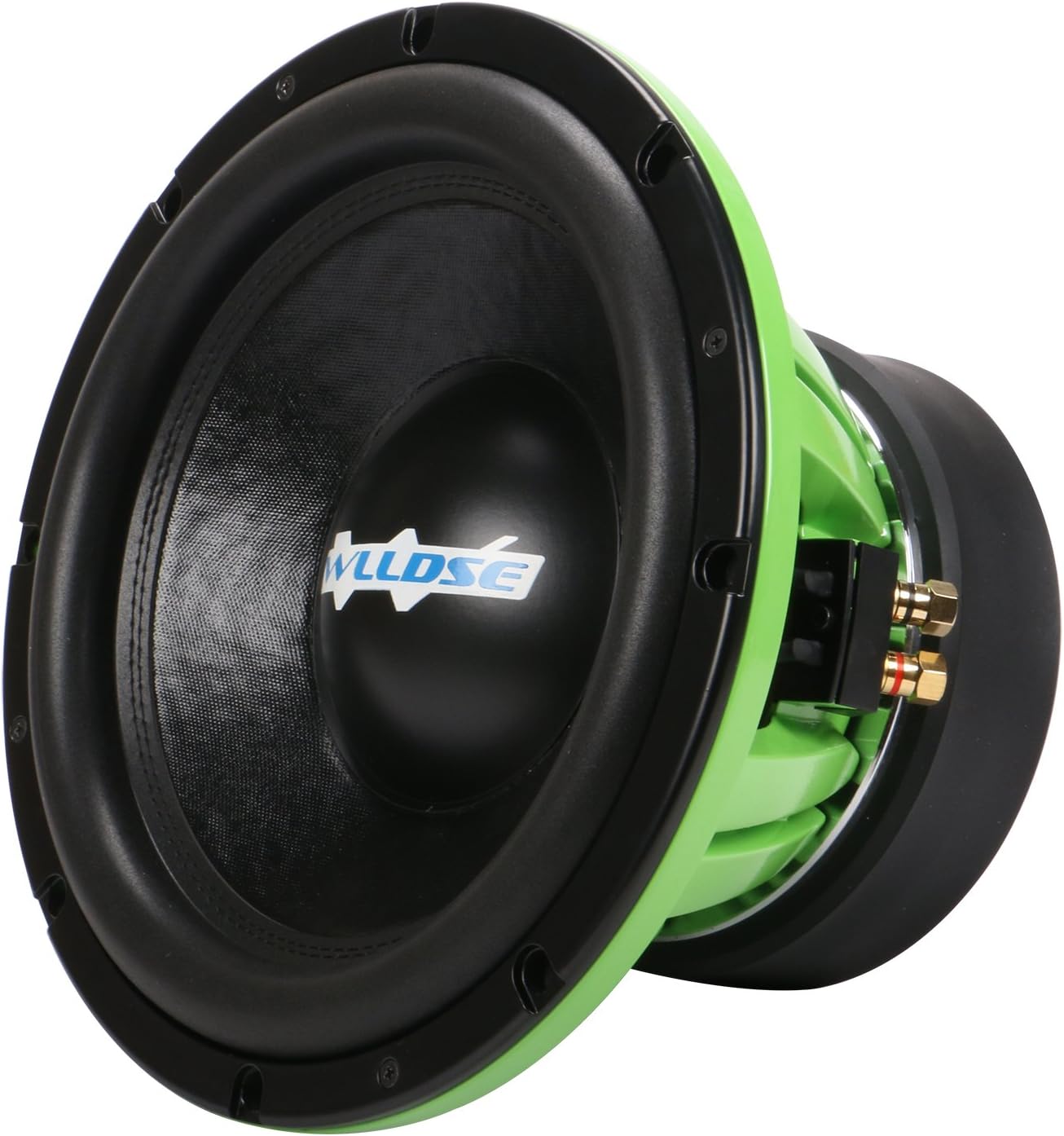 12 Inch 2400 Watt Peak Momentary Power Dual 2 Ohm Car Subwoofer, Green