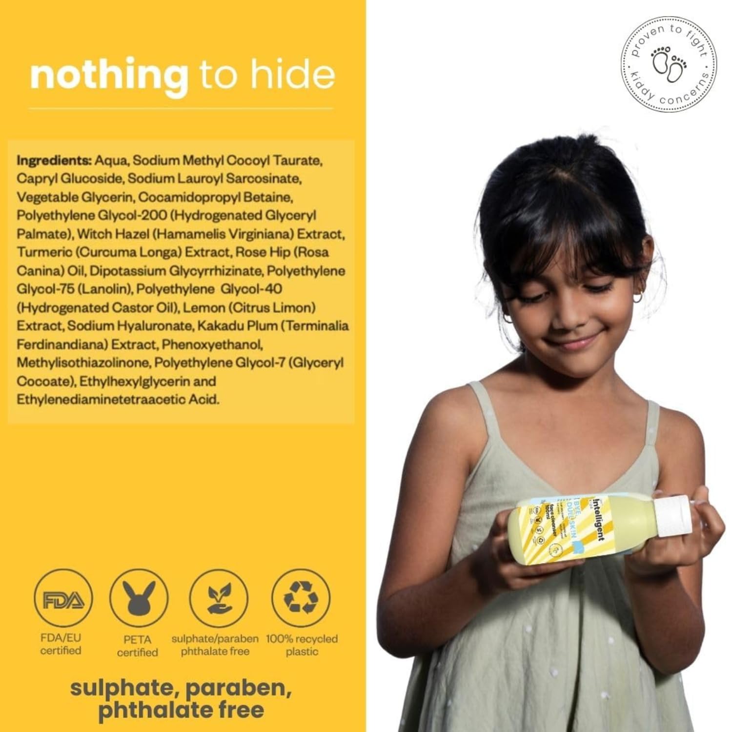 Tuco Kids Bright Face Kit - Face Wash (100ml) & Face Cream & Sunscreen (50g) for Ages 3+ Kids, Paraben & Sulphate Free - Combo Pack of 2 9