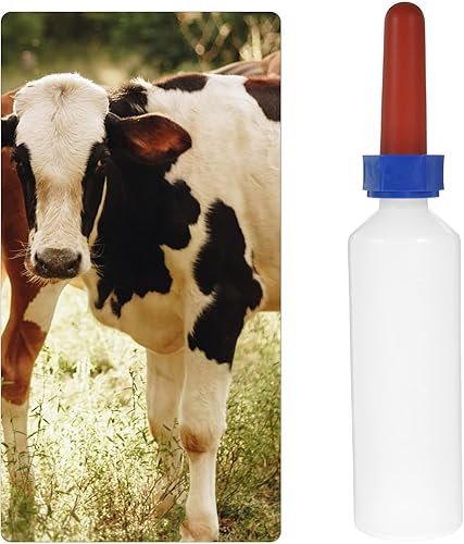 Miniatura 9 de GANAZONO Botella de leche de cordero de 16.9 fl oz, alimentador de leche de cabra, alimentador de leche de cabra, cubo de alimentación de plástico