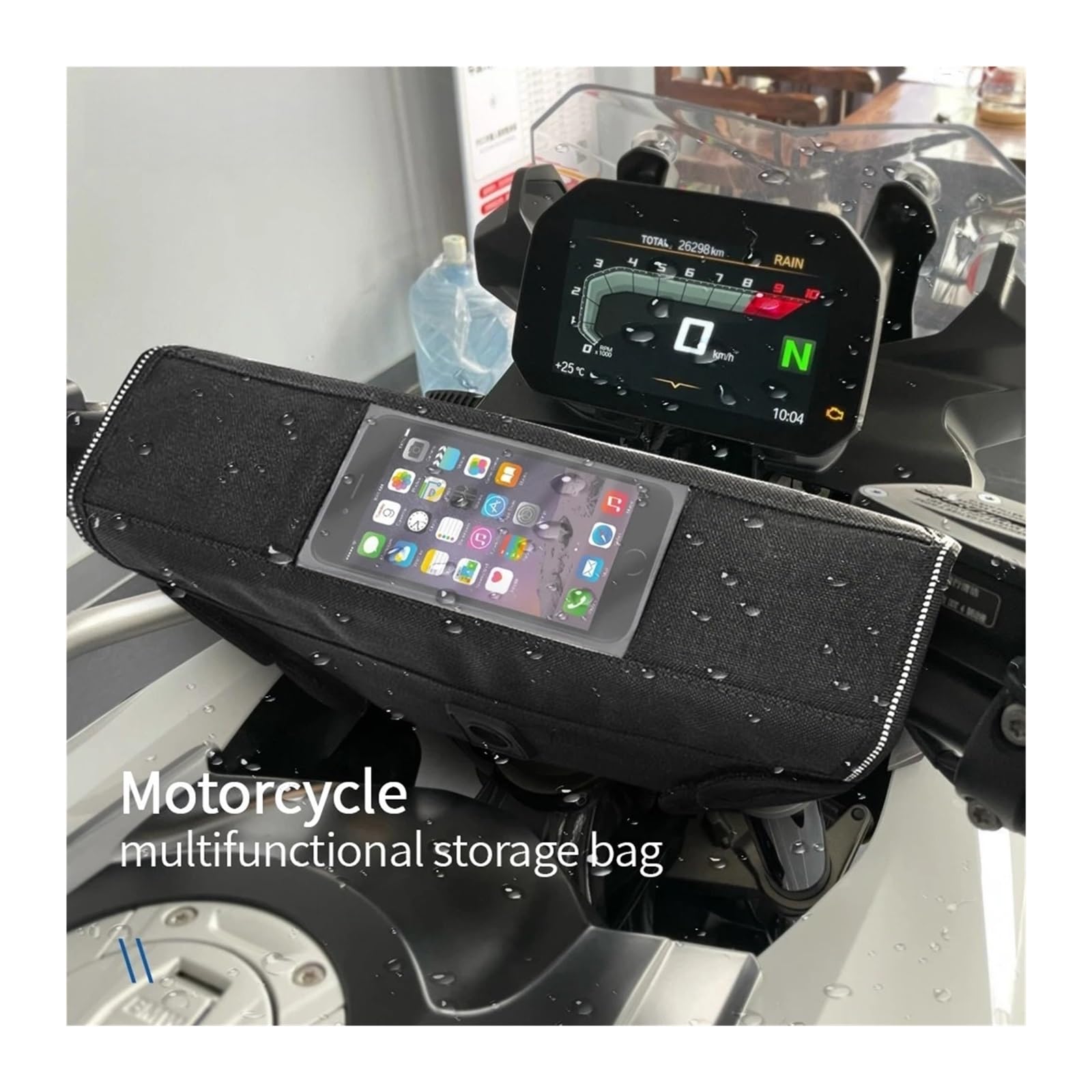 moto manubrio di navigazione borsa da viaggio Per Fantic Caballero 500 700 Accessori Per Moto Borsa Porta Attrezzi Impermeabile E Resistente Alla Polvere Comoda Da Manubrio Viaggio(Aa-12)