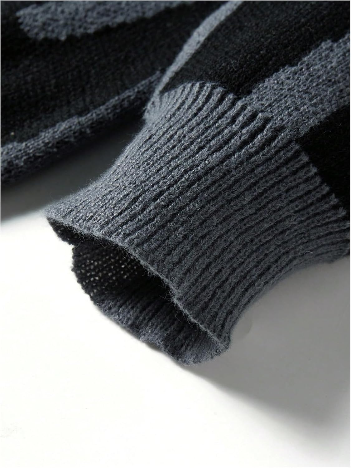 Men's Graphic Sweater Gothic Crew Neck Long Sleeve Knitted Pullover Top Fall Outfits - Image 5