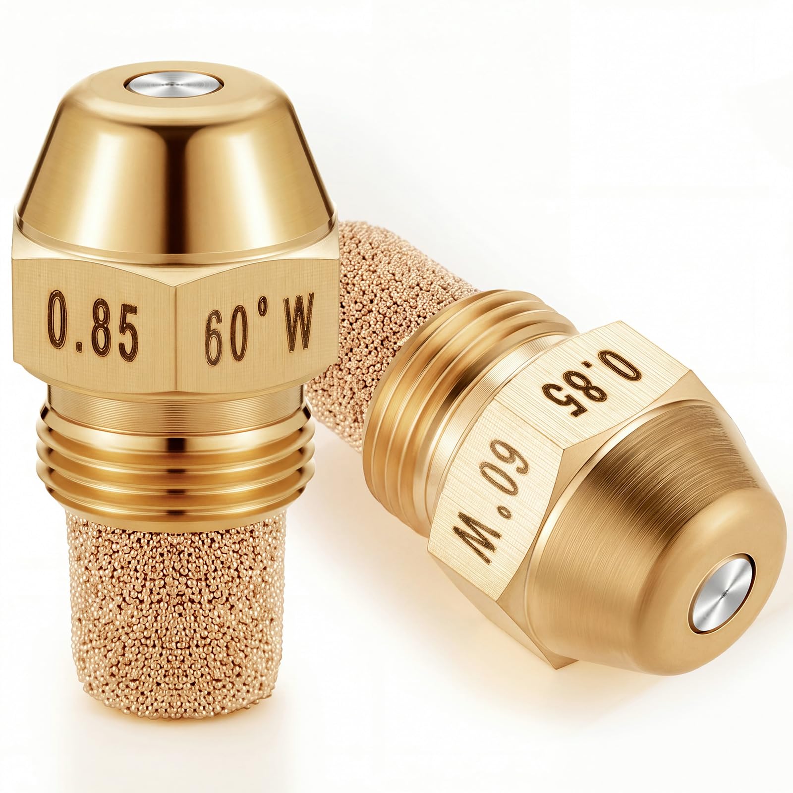MorningRo 2 Pcs Semi-solid Oil Burner Nozzle, 0.85-60 W, Universal