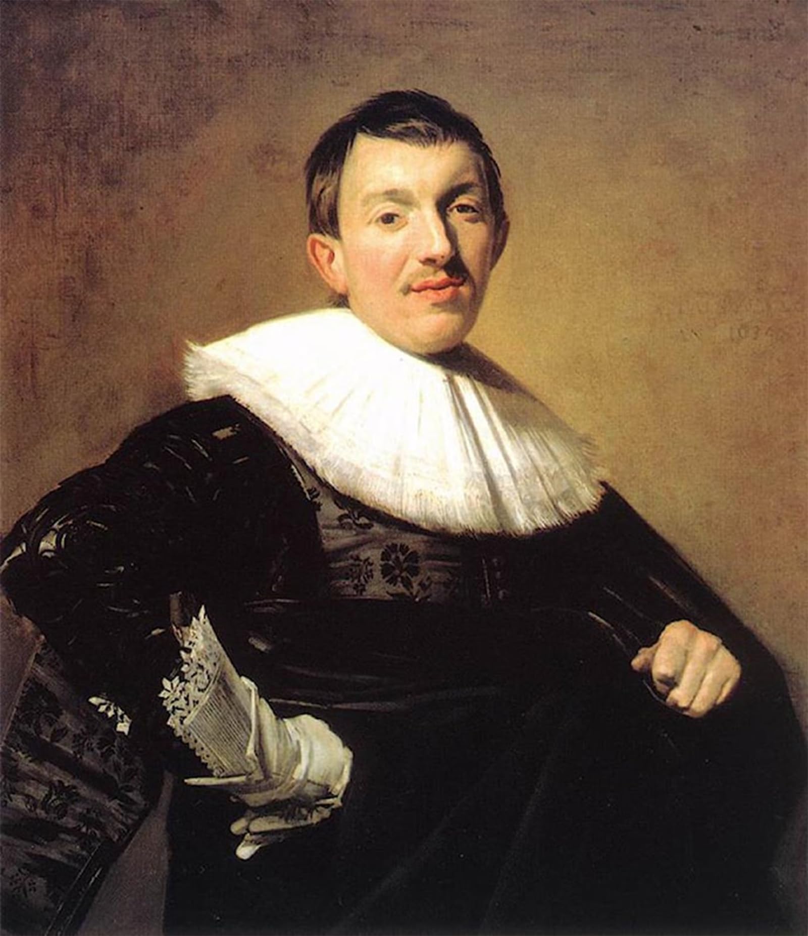 ARTXLXXBN Famous Print Painting Colorful Art Print Portrait of a Man Frans Hals Canvas Art Decorations for Home Decor 60x90cm
