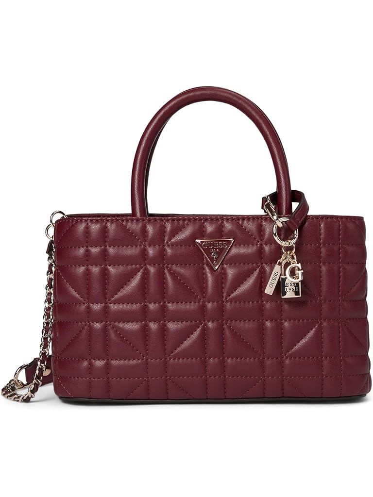 Burgundy GUESS Edita Elite Satchel