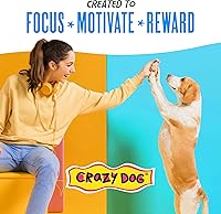Vista 7 de Crazy Dog - Premios Train-Me! para perro Dulces de recompensa por entrenamiento para perros., Regular, 16 onza, Blanco