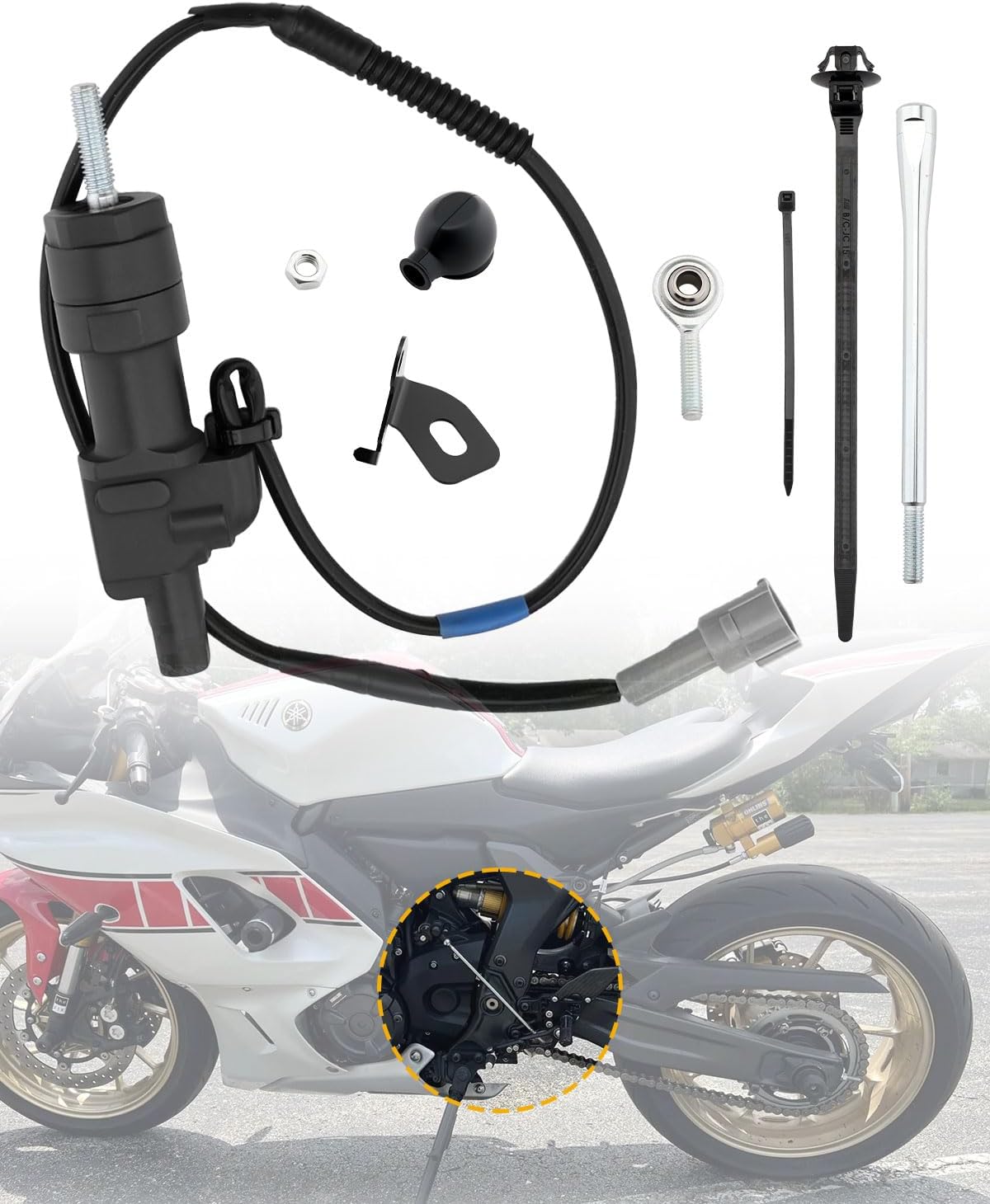 Quick Shifter Motorcycle Kit, Compatible with 2022-2026 Yamaha YZF-R7 GYTR, Yamaha R7 Motor Levers System, Replace# BEB-E81A0-V0-00