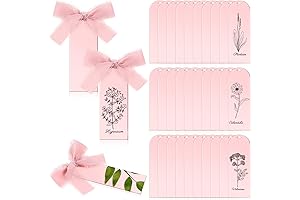 30 Pack Acrylic Wedding Tags with Mirror Rose Gold Trim