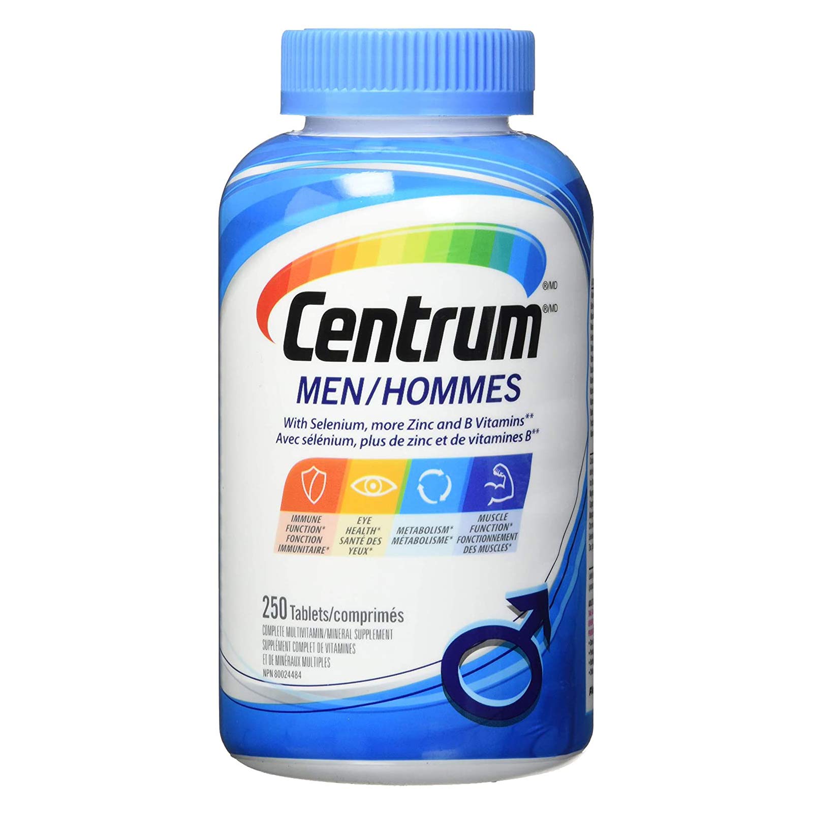 Smart Innovation Centrum Men Multivitamin/Multimineral Supplement Tablet, 250 Count