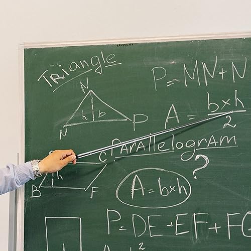 Miniatura 6 de Puntero telescópico, puntero de enseñanza, con función de escritura capacitiva, punta de bolígrafo reemplazable, con cordón (negro)