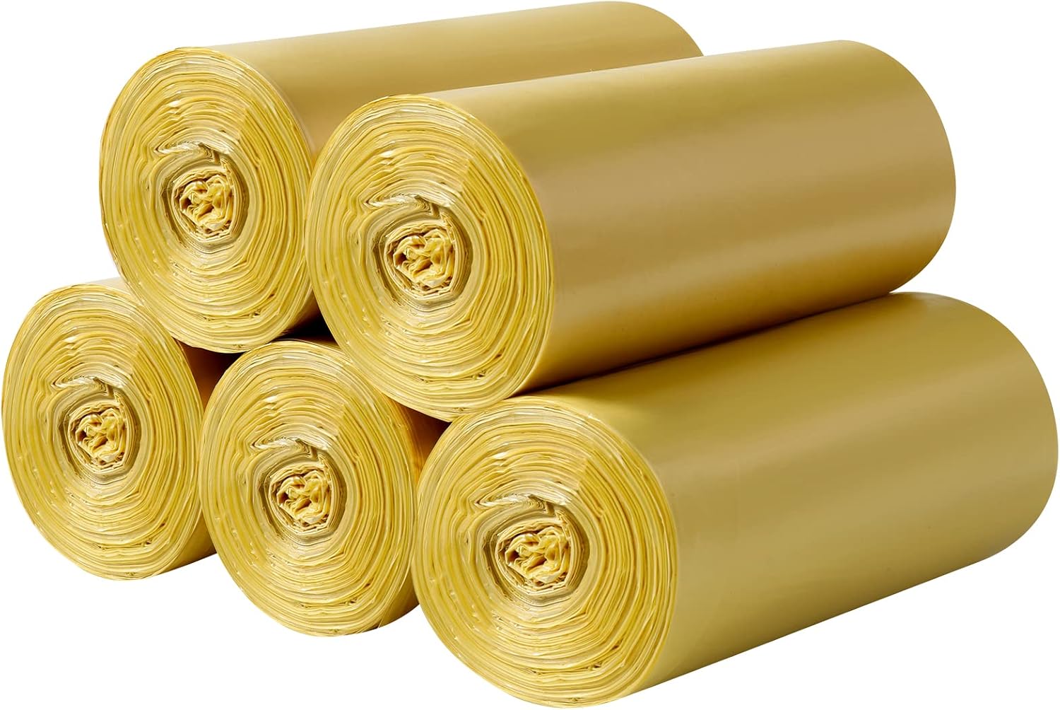 5 Rolls Small Trash Bags 200 Counts Durable 4 Gallon